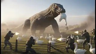 Fearless Heroes Battle Giant Komodo Dragon to Save Loyal Dog and a Flock of Geese | Animal Rescue