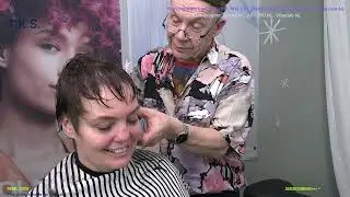 CREATIF CUT PIXIE in new BROWN/RED/VIOLET color !!!MIRJANA MODELS T.K.S.