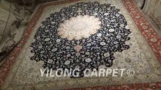 Large Size Handwoven Silk #TraditionalCarpets