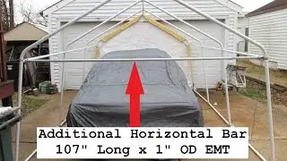 Harbor Freight Portable Garage Upgrade Reinforcing Tests
