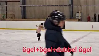 Jasmine Double ice skating jump Figure skating Halmstad konst&aring;kning Lutz Flip Toeloop Salchow loop