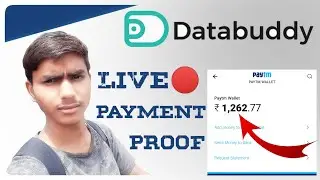 My First Payment | Databuddy live🔴 payment proof | Best refer and earning app