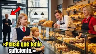 MILLONARIO VE A LA HIJA DE LA EMPLEADA DEVOLVER EL PASTEL DEL HERMANO Y SE CONMUEVE