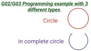 G02/G03 Programming/ how to Do G02 program/ Circular interpolation program with I /J/#cncprogramming