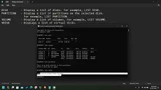 2. Show the List of Disk, Volume, Partition Etc. in CMD