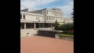 skateboarding in Vilnius