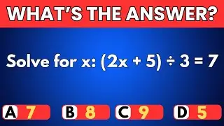 Математическая викторина для 9-го класса ➗✖️🧠 | Лёгкий, Средний, Сложный, Экстремальный