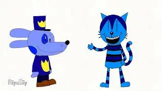 Here is Blue and Sky Blue the Cat 