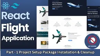 No Talking | Building a Flight Booking System with React, TypeScript, and TailwindCSS | Landing page