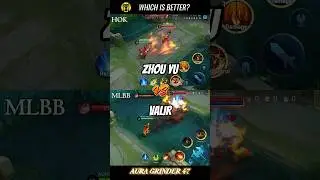 Zhou Yu vs Valir - BEST HOK vs MLBB - Honor of Kings vs Mobile Legends Comparison
