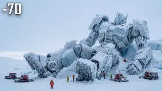 GLACIUS OMEGA: A GIANT DEAD Transformer Robot Found Frozen -70 Degree | Epic ASMR Salvage