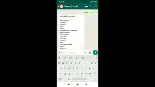 Using Keywords | WhatsApp Mapping and Weather Forecast Chat Bot