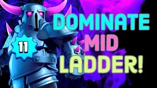 DESTROYING OVER LEVELED PLAYERS MID LADDER WITH PEKKA BRIDGE SPAM CLASH ROYALE