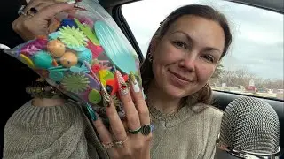 asmr/ nostalgic Y2K thrift HAUL❤️🫟📖 (xl nails)