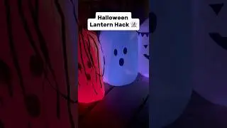 Halloween lantern hack🎃Milk jug + glow sticks=spooky fun for kids👻 #MomHack #HalloweenHack #Shorts