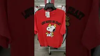 SNOOPY & WOODSTOCK RED GRAPHIC T-SHIRT $7.99 