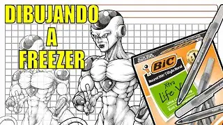Dibujando a Freezer con Bol&iacute;grafo - Dragon Ball