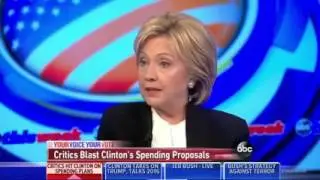 Clinton Hedges On Pledge Not To Raise Taxes On Middle Class