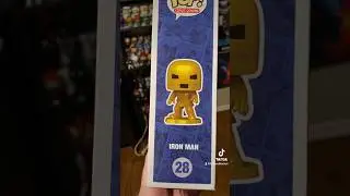 Unboxing New Comic Cover Gold Iron Man Funko Pop #marvel #funkopop #ironman