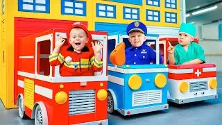 Oliver and Roma at KidZania Dubai