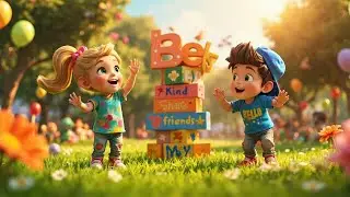 Be Kind Song for Kids | Share with Friends 2025 Melo & Bello Rhyme | Kindness & Sharing Song
