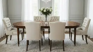 DS-5256 Mahogany Dining Table in Natural Finish