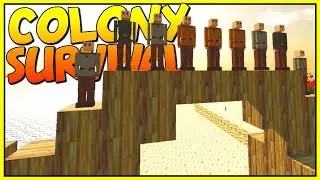 DEFENDING THE WALLS OF OUR COLONY FROM A ZOMBIE INVASION - Let's Play Colony Survival Gameplay