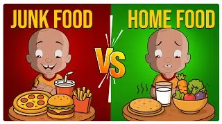 Mighty Raju - Junk Food vs Home Food | Junk Food Challenge | Healthy Food for Kids