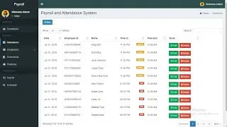 Payroll and Attendance System in PHP MySQL with Source Code | Free Download |