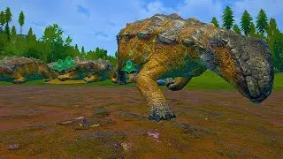 DINOSSAURO:ANKILOSSAURO manada gigante migra&ccedil;ao batalha epica por territorio(THE ISLE)PT/BR