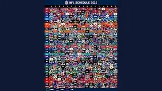 2019 NFL Schedule Released!