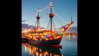 &ldquo;AI Ship Sailing on the Ocean at Night 🌙🚢&rdquo; #AIShip #OceanAtNight #AIVideo #NightOcean #MidnightOcean