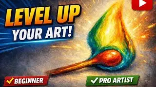Oil pastel colours || drawing tutorial for beginners || easy art || matchstick #viral 