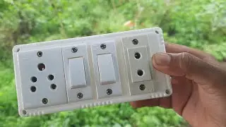 1 Five Pin Socket 1 Two Pin Socket 2 Switch Wiring Kaise Kare / Small Extension Board Wiring