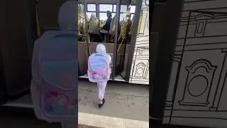 Rahma berangkat sekolah naik Bus Si Mas Ganteng sendirian #simasganteng #busgeratistuban