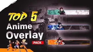 Anime Overlay pack free to Stream overlay pack#bgmi ,#anime