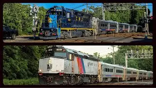 Full HD 60FPS: Railfanning the Evening Rush in Ho-Ho-Kus with Nice Horns, F40s, CNJ, & More 6/17/22