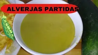 Alverjas partidas tipo pure/ pur&eacute; de alverjas/ guiso de alverjas