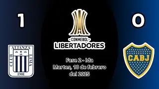 Alianza Lima (1) vs. Boca Juniors (0) | Partido Completo | Copa Libertadores 2025 (Fase 2, Ida)