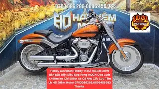Lên Sàn Em Harley Fatboy 114Ci 1868cc Bản Đặc Biệt 2019 Siêu Đẹp Hiếm Odo Lướt 1.490miles Chỉ 588tr
