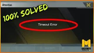 How to Fix timeout Error  in CODM | 100% Working
