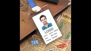 ID Card Holder | Acrylic Slide Card Holder