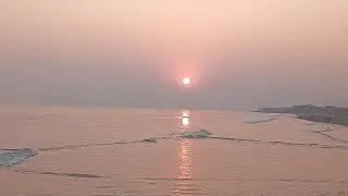 বিকেলবেলা দীঘা মোহনা থেকে সূর্যাস্ত 😍