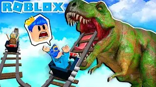 NAIK ROLLER COASTER T-REX JURASSIC PARK!!! KITA BISA MENJADI DINOSAURUS!!!