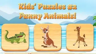 Animal Puzzle Solve! | Wild Animal Puzzle for Kids | Crocodile, Kangaroo, Giraffe | #creative #kids