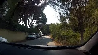 Tsaousi to Kalogria beach from Patron - Pirgou Old National Road (Greece) - onboard camera