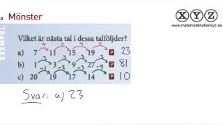 X 4.3 Mönster