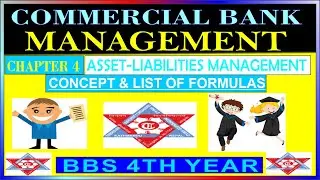 ASSET-LIABILITY MANAGEMENT|COMMERCIAL BANKING MANAGEMENT|BBS 4TH YEAR|LIST OF FORMULAS||TU EXAMS