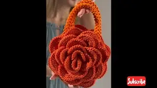 Crochet Tulip Bag With A Solid Granny Square / Bag #2