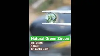 Green Zircon Natural Gem Sri Lanka #ceylongems #knp #gem #green #zircons #sapphire #lot